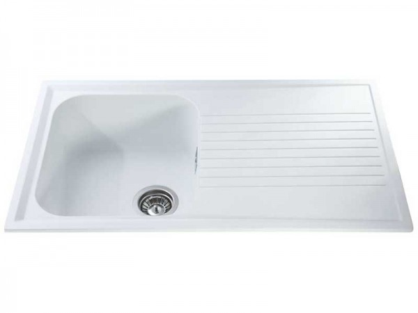CDA AS1WH Composite Single Bowl Sink