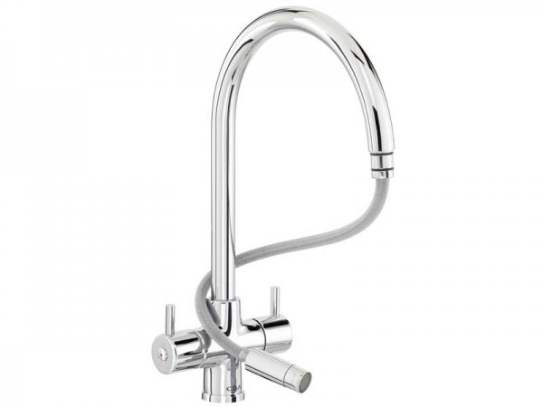 CDA TC56CH Monobloc Tap with Pull-Out Spout