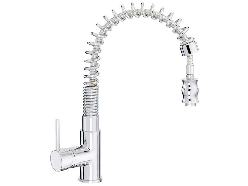 CDA TM1CH Contemporary Single Lever Tap with Pull-Out Spray
