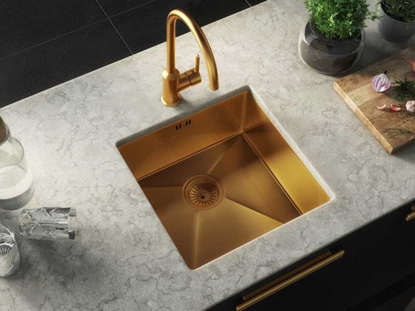 Ellsi Elite Inset/UM Gold Sink Single Bowl