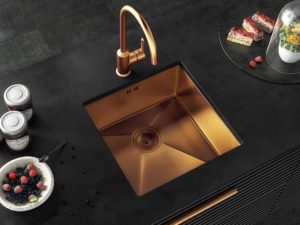 Ellsi Elite Inset/UM Copper Sink Single Bowl